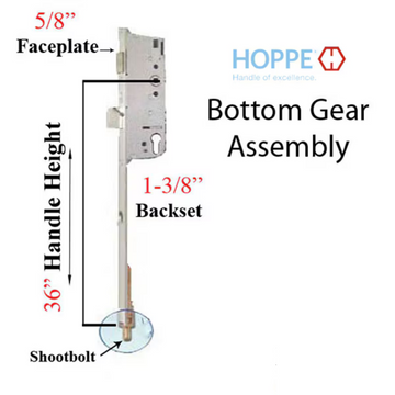 Hoppe 16mm Hoppe Manual Gear, 35/92 Shootbolt, 1" D/B